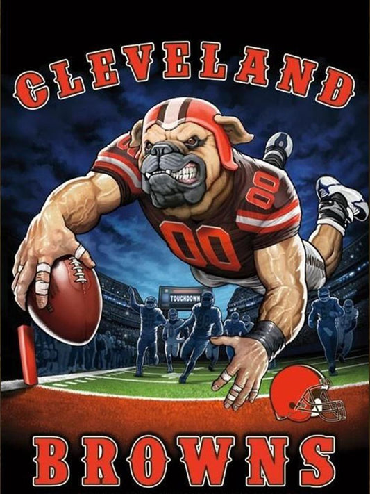 Cleveland Browns 5D Diamond Painting Kits MyCraftsGfit - Free 5D Diamond Painting mycraftsgift.com