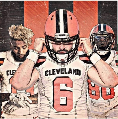 Free Cleveland Browns - MyCraftsGfit - Free 5D Diamond Painting