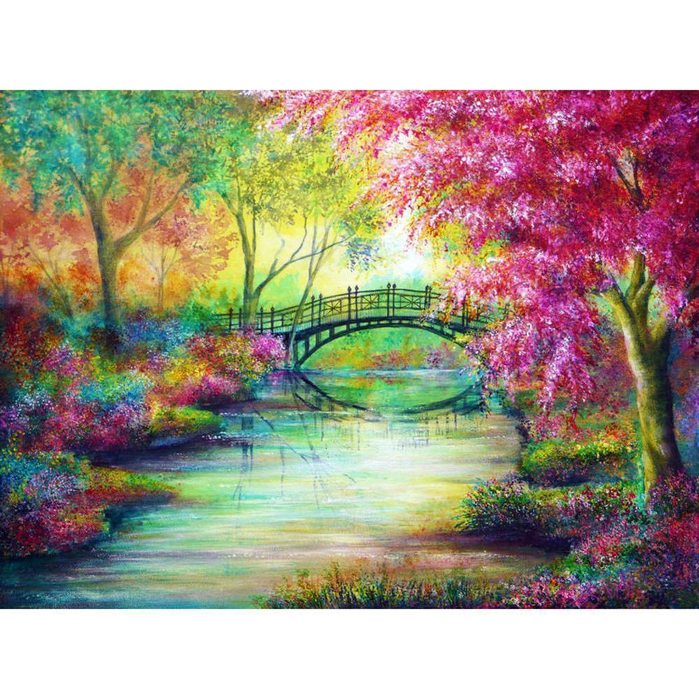 Free Colorful Bridge - MyCraftsGfit - Free 5D Diamond Painting