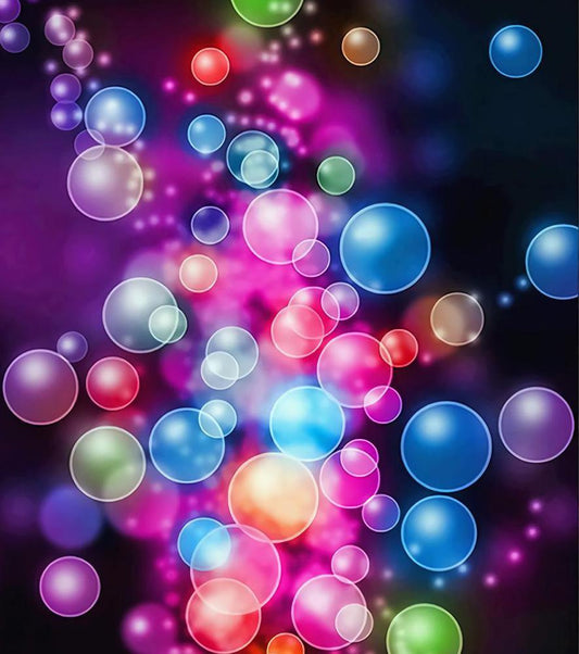 Free Colorful Bubbles - MyCraftsGfit - Free 5D Diamond Painting