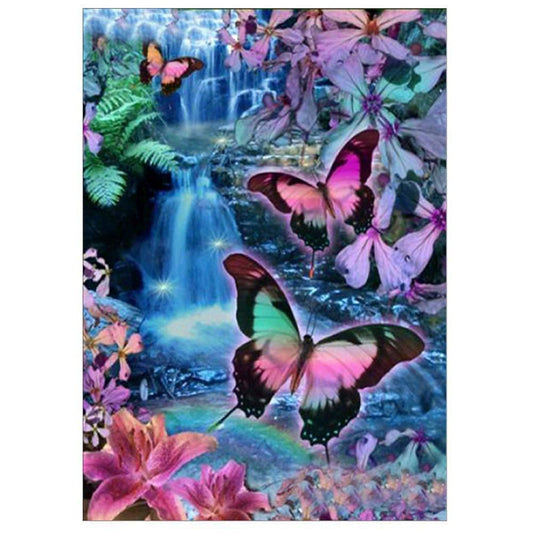 Free Colorful Butterfly - MyCraftsGfit - Free 5D Diamond Painting