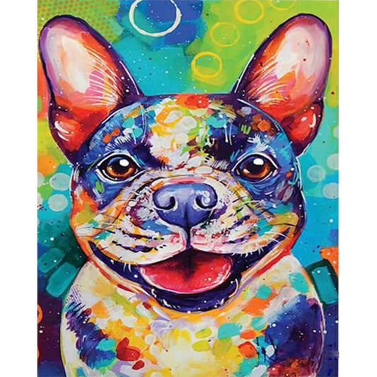 Free Colorful Dog - MyCraftsGfit - Free 5D Diamond Painting