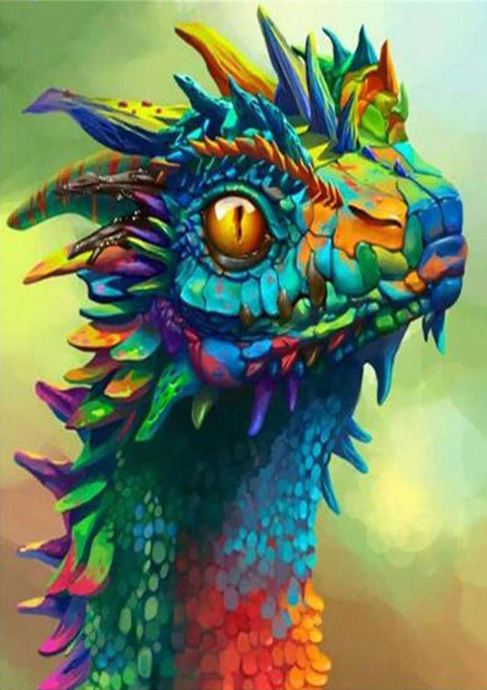 Free Colorful Dragon - MyCraftsGfit - Free 5D Diamond Painting