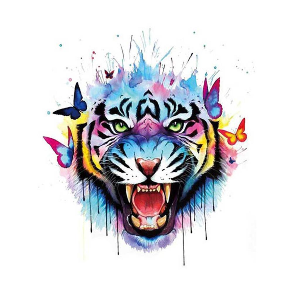 Free Colorful Tiger - MyCraftsGfit - Free 5D Diamond Painting