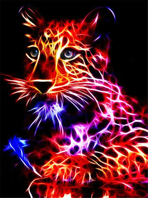 Free Colorful Tiger - MyCraftsGfit - Free 5D Diamond Painting