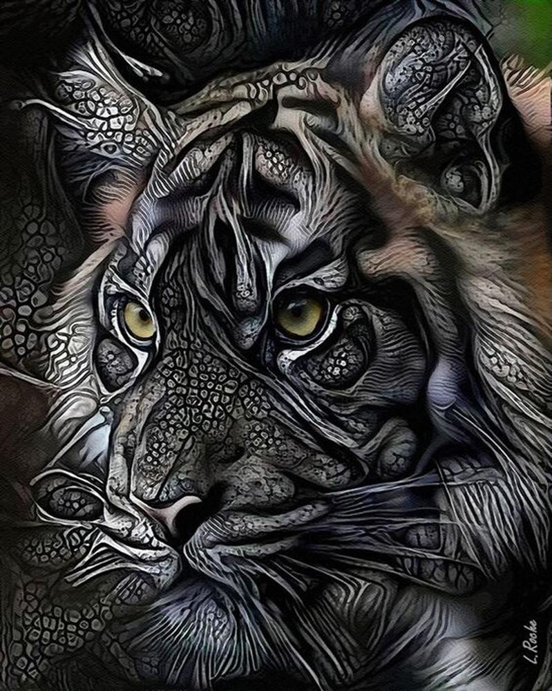 Free Colorful Tiger - MyCraftsGfit - Free 5D Diamond Painting