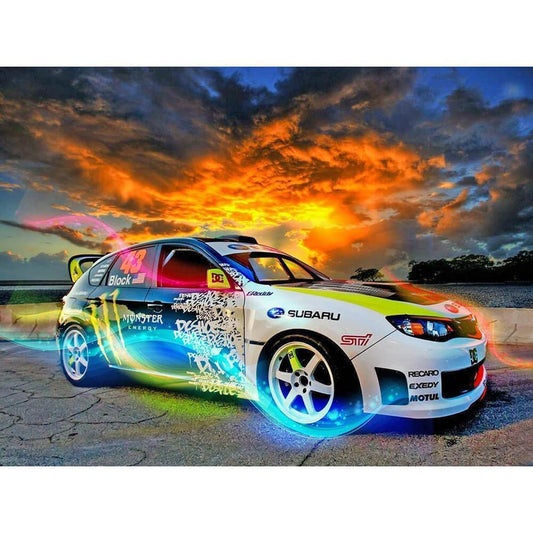 Free Cool Car - MyCraftsGfit - Free 5D Diamond Painting