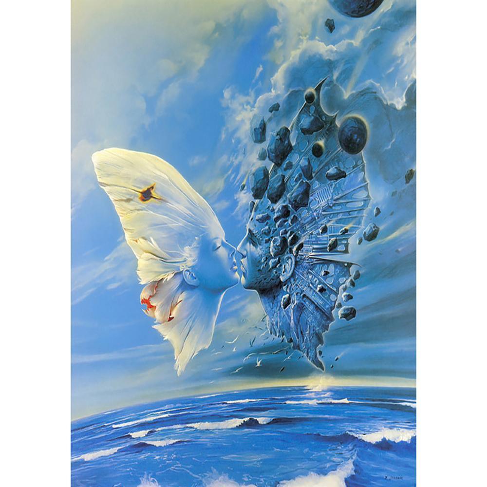 Free Couples Water Bloom - MyCraftsGfit - Free 5D Diamond Painting