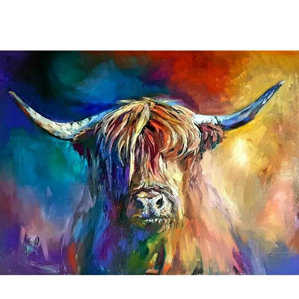 Free Cow Head - MyCraftsGfit - Free 5D Diamond Painting