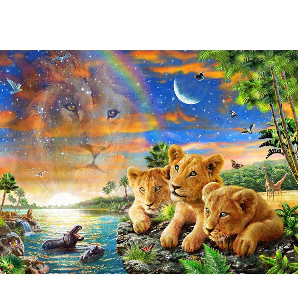 Cub Tiger - MyCraftsGfit - Free 5D Diamond Painting