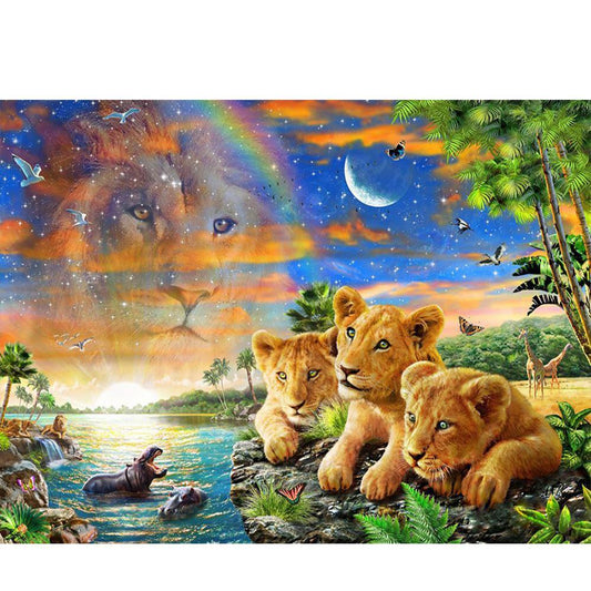 Free Cub Tiger - MyCraftsGfit - Free 5D Diamond Painting