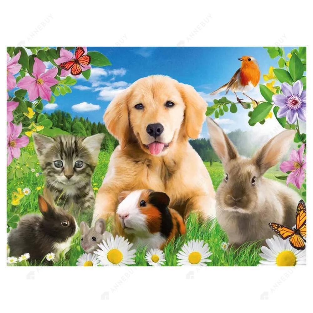 Free Cute Animals - MyCraftsGfit - Free 5D Diamond Painting