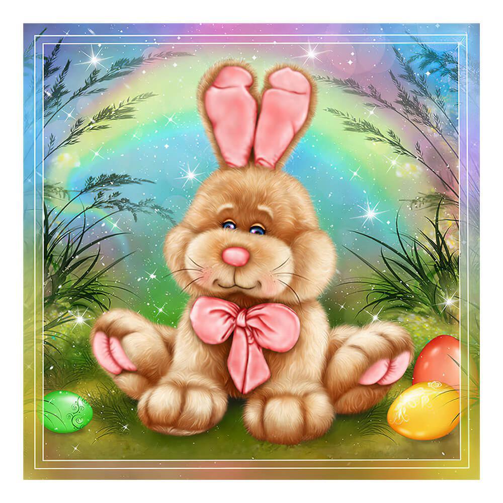 Cute Bunny Free 5D Diamond Painting Kits MyCraftsGfit - Free 5D Diamond Painting mycraftsgift.com
