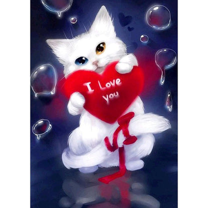 Free Cute Cat - MyCraftsGfit - Free 5D Diamond Painting