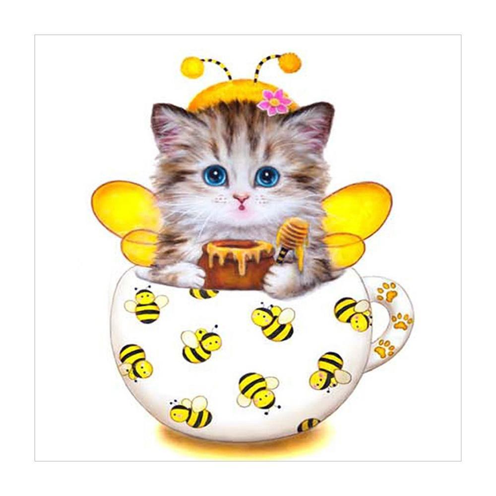 Free Cute Cat - MyCraftsGfit - Free 5D Diamond Painting