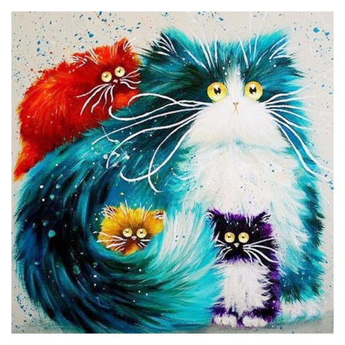 Cute Cat - MyCraftsGfit - Free 5D Diamond Painting