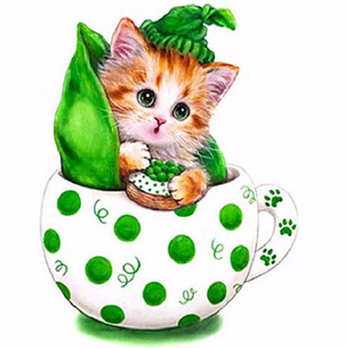 Free Cute Cat - MyCraftsGfit - Free 5D Diamond Painting