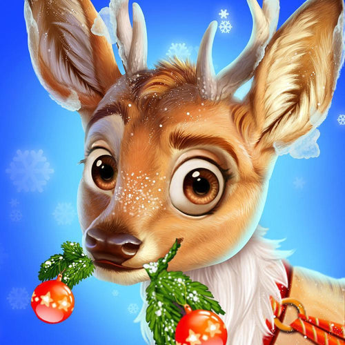 Free Cute Deer - MyCraftsGfit - Free 5D Diamond Painting