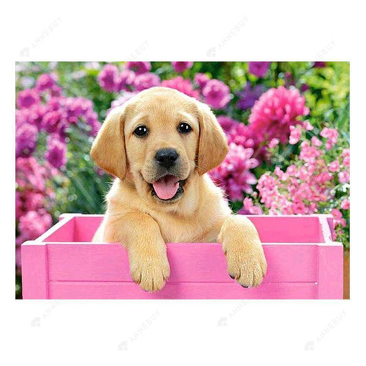 Free Cute Dog - MyCraftsGfit - Free 5D Diamond Painting