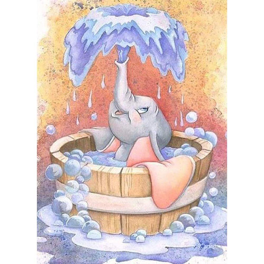 Free Cute Dumbo - MyCraftsGfit - Free 5D Diamond Painting