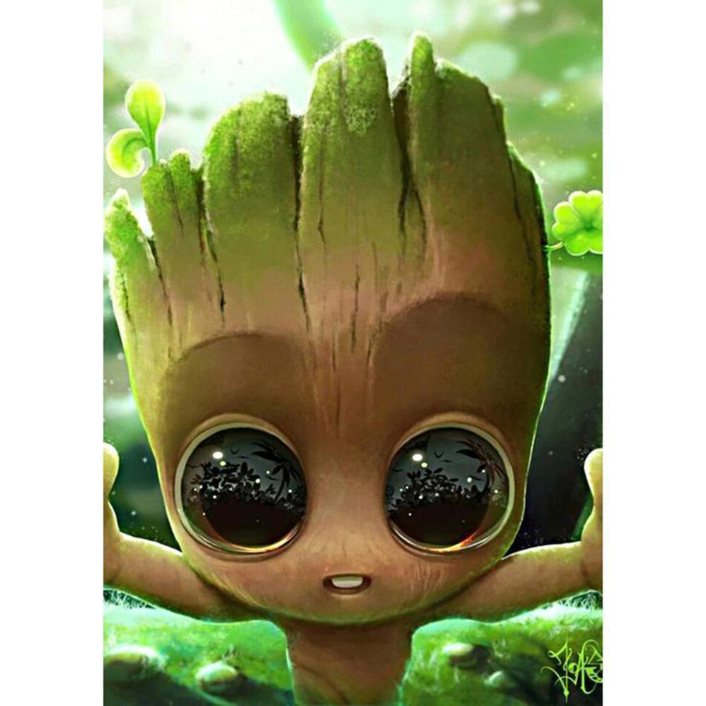 Free Cute Groot - MyCraftsGfit - Free 5D Diamond Painting