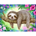 Cute Sloth Free 5D Diamond Painting Kits MyCraftsGfit - Free 5D Diamond Painting mycraftsgift.com