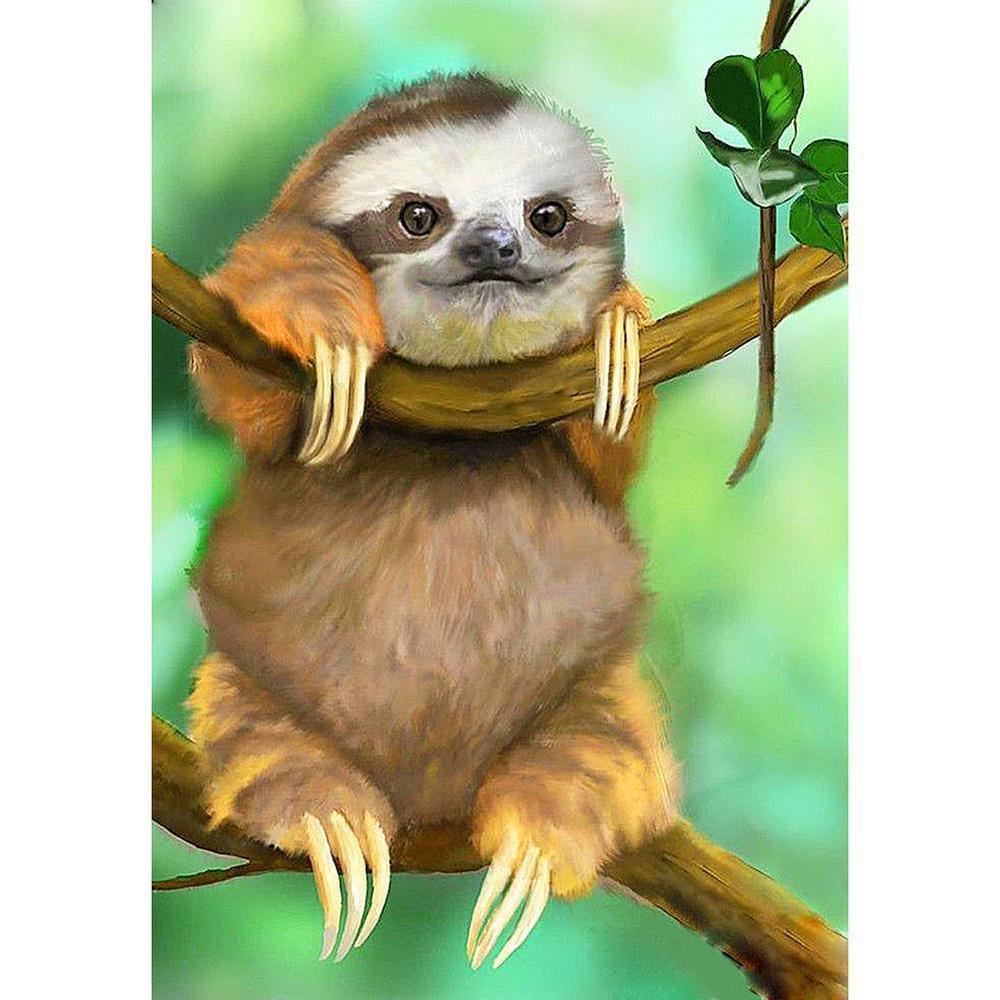 Free Cute Sloth - MyCraftsGfit - Free 5D Diamond Painting