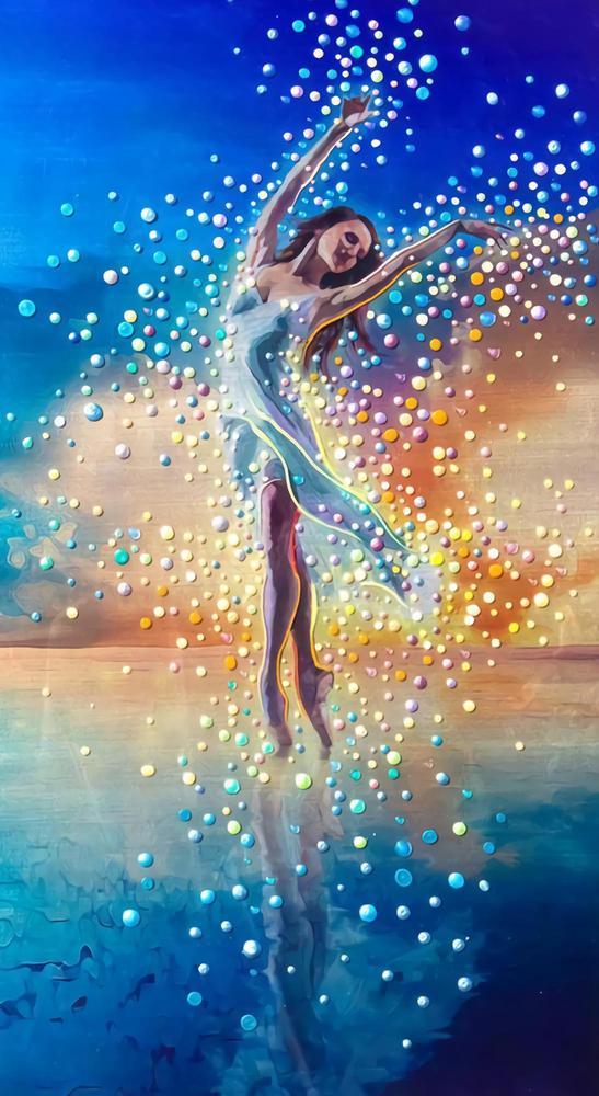 Free Dancing Girl - MyCraftsGfit - Free 5D Diamond Painting