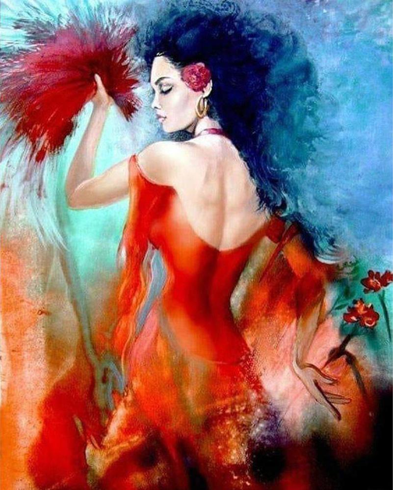 Free Dancing Girl - MyCraftsGfit - Free 5D Diamond Painting