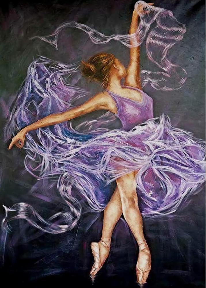 Dancing Girl Free 5D Diamond Painting Kits MyCraftsGfit - Free 5D Diamond Painting mycraftsgift.com