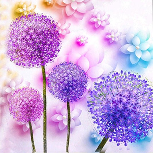 Dandelion Free 5D Diamond Painting Kits MyCraftsGfit - Free 5D Diamond Painting mycraftsgift.com