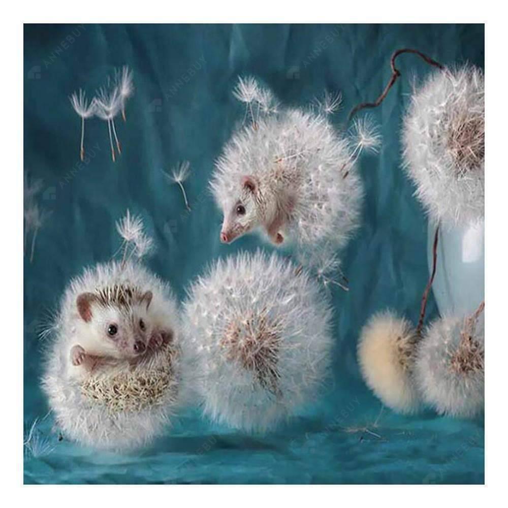 Dandelion Hedgehog - MyCraftsGfit - Free 5D Diamond Painting
