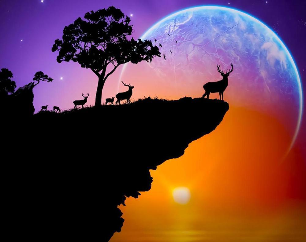 Free Deer - MyCraftsGfit - Free 5D Diamond Painting