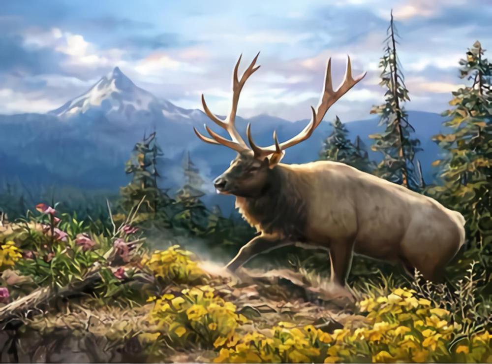 Deer - MyCraftsGfit - Free 5D Diamond Painting