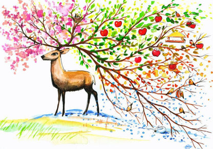 Free Deer - MyCraftsGfit - Free 5D Diamond Painting