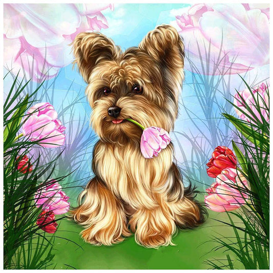 Free Dog - MyCraftsGfit - Free 5D Diamond Painting