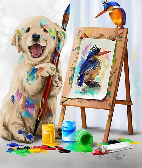 Free Dog - MyCraftsGfit - Free 5D Diamond Painting