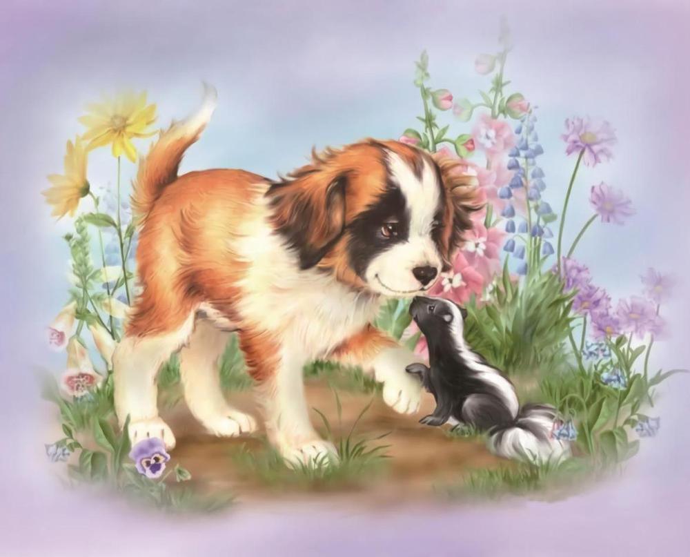 Free Dog - MyCraftsGfit - Free 5D Diamond Painting