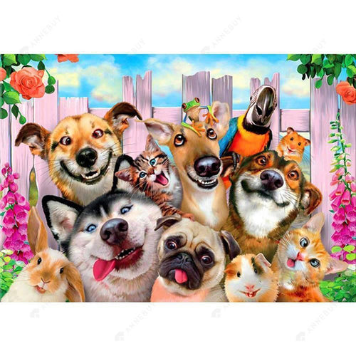 Free Dogs - MyCraftsGfit - Free 5D Diamond Painting