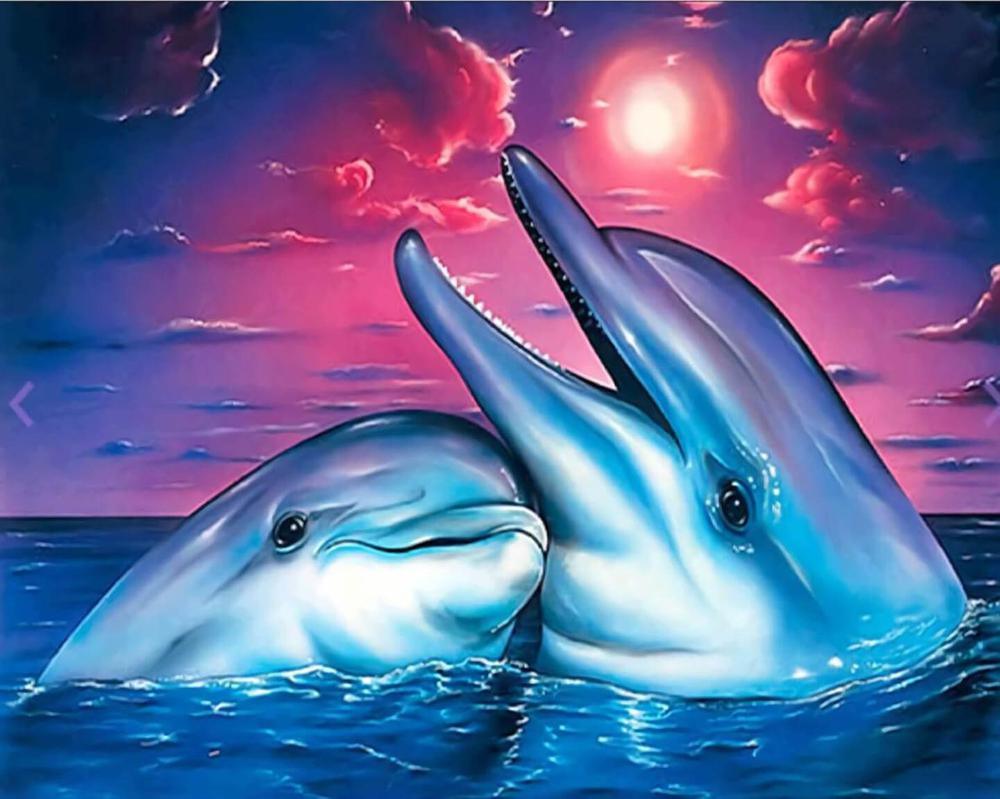 Free Dolphin - MyCraftsGfit - Free 5D Diamond Painting