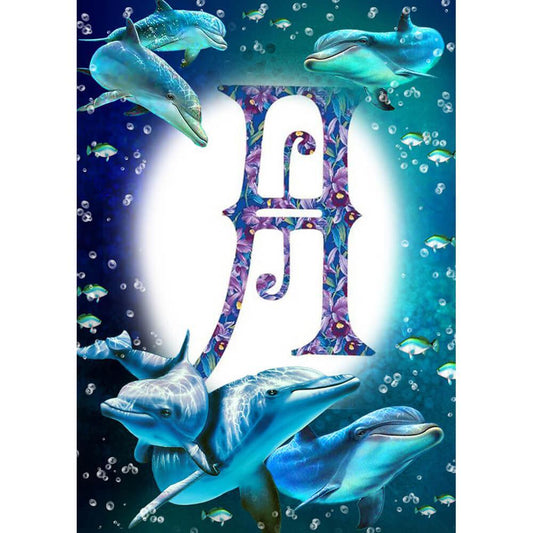 Free Dolphin - MyCraftsGfit - Free 5D Diamond Painting