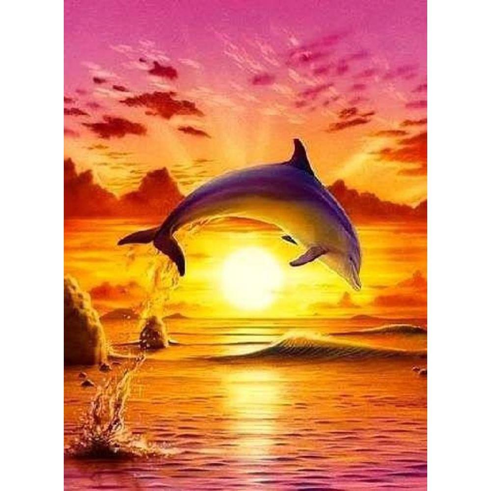 Free Dolphin - MyCraftsGfit - Free 5D Diamond Painting