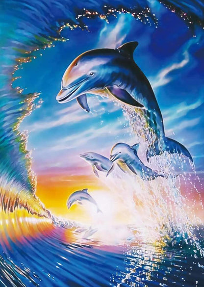 Free Dolphin - MyCraftsGfit - Free 5D Diamond Painting