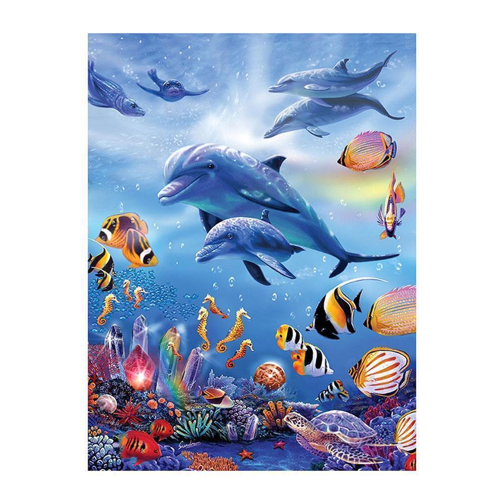 Dolphin - MyCraftsGfit - Free 5D Diamond Painting