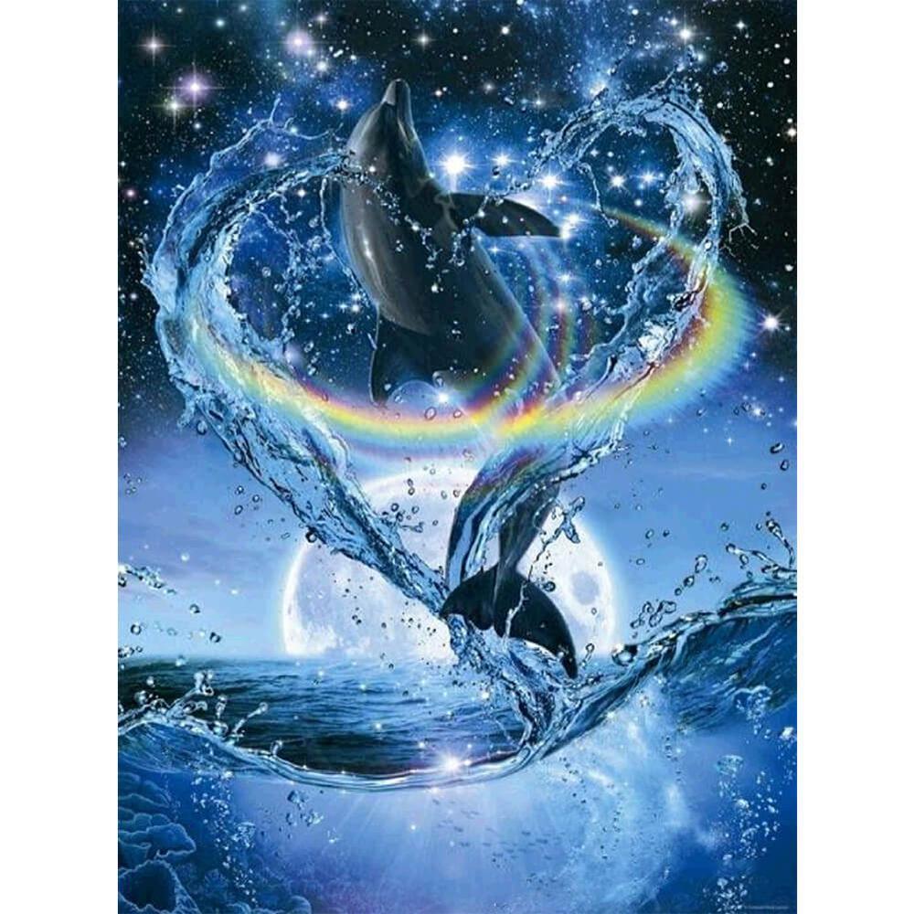 Free Dolphin - MyCraftsGfit - Free 5D Diamond Painting