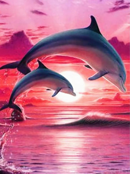 Free Dolphin - MyCraftsGfit - Free 5D Diamond Painting