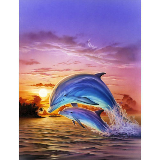 Free Dolphin - MyCraftsGfit - Free 5D Diamond Painting