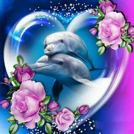 Free Dolphin - MyCraftsGfit - Free 5D Diamond Painting