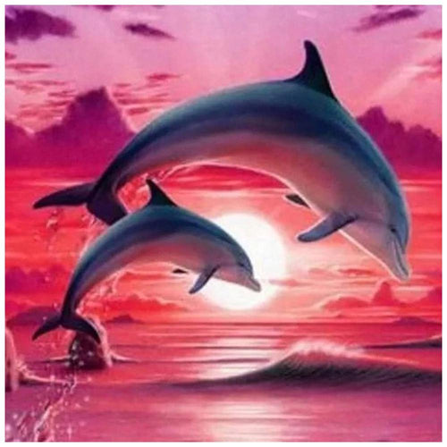 Free Dolphin - MyCraftsGfit - Free 5D Diamond Painting