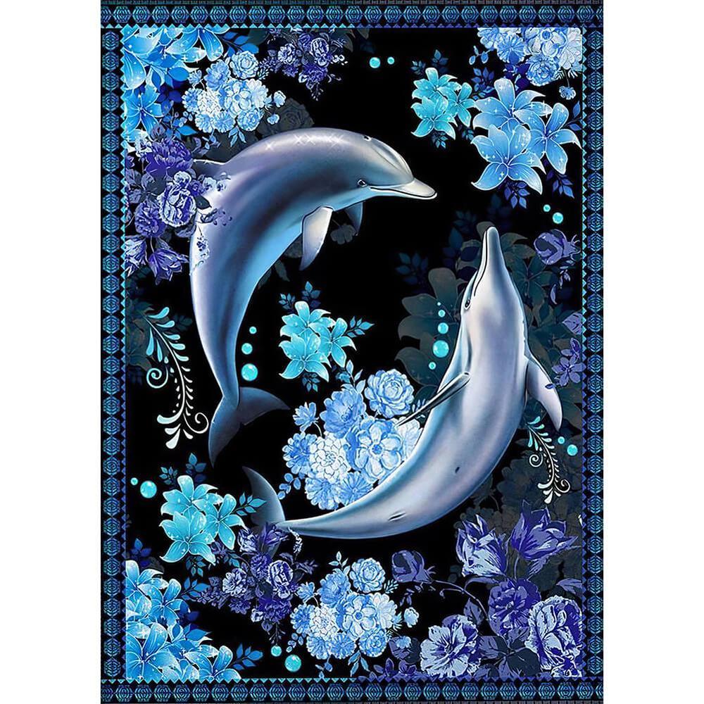 Free Dolphin - MyCraftsGfit - Free 5D Diamond Painting